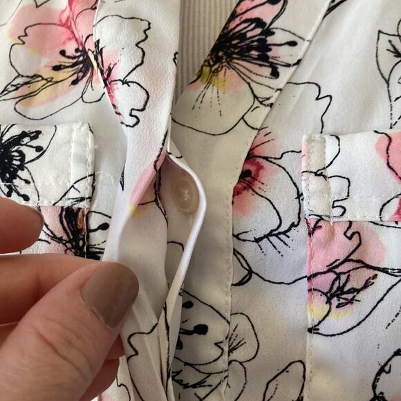 Ann Taylor Floral Pullover, Size XSP - Picture 4 of 10